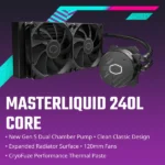 Cooler Master MasterLiquid 240L Core 240mm CPU Liquid Cooler (Black) - Image 5
