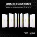 Corsair Dominator Titanium RGB DDR5 64GB (32GBx2) 6600MHz RAM (White) - Image 7